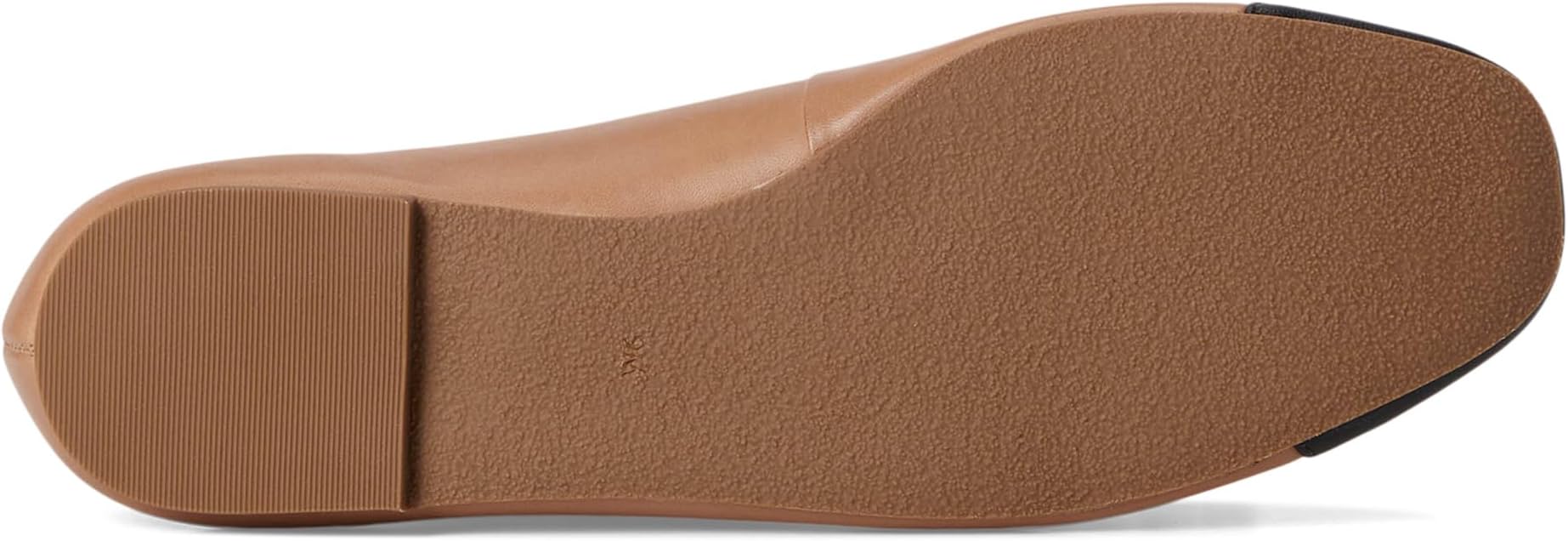 Балетки Jack Rogers Kenlyn Cap Toe Ballet - Leather, цвет Cafã Au Lait/Black — фото 3
