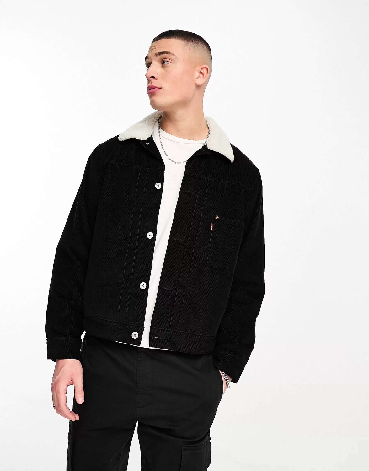 

Черная вельветовая куртка Levi's Type 1, Черный, Черная вельветовая куртка Levi's Type 1