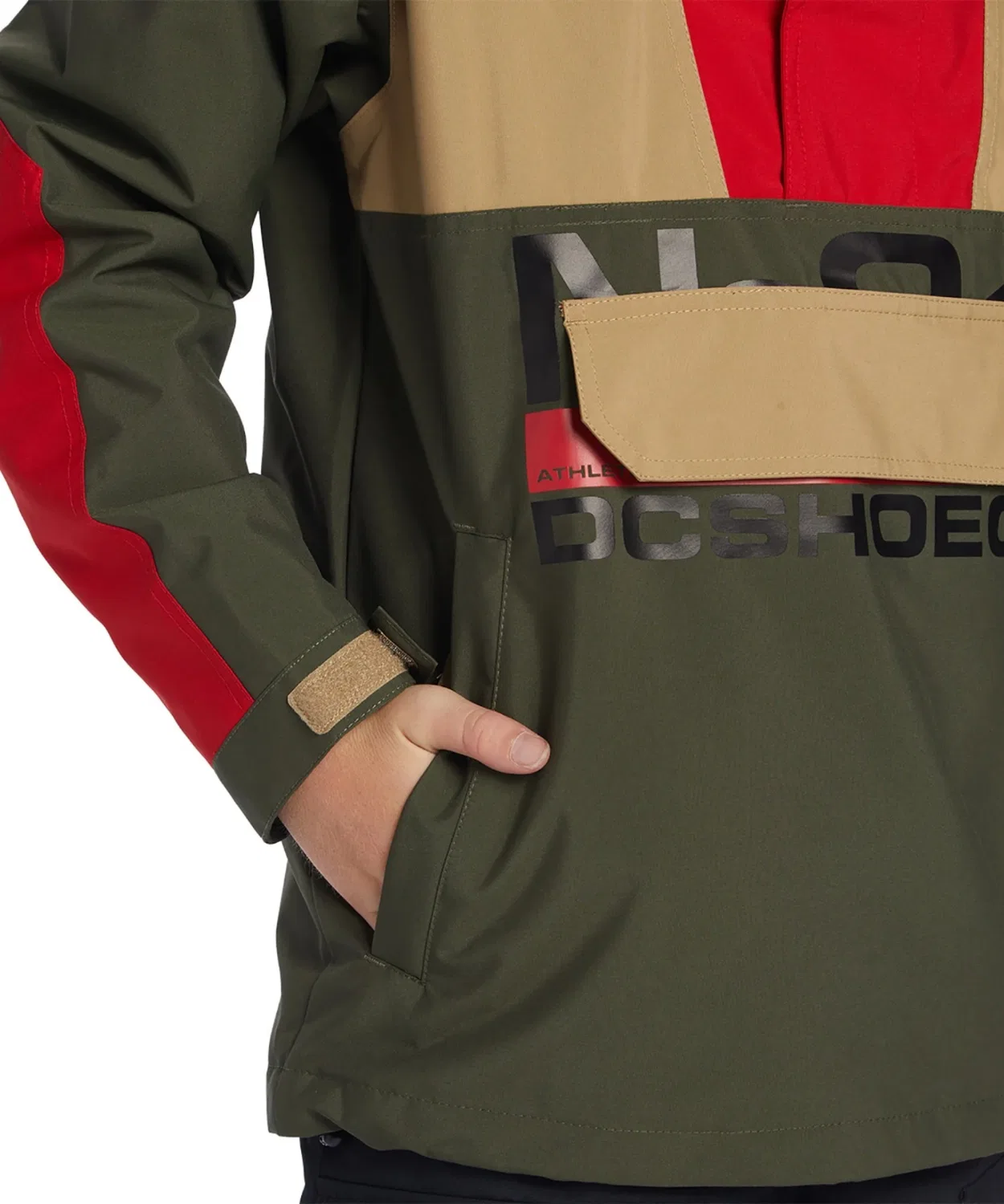 Анорак детский DC-43 Youth Anorak DC Shoes, 40 г утеплитель, хаки — фото 3