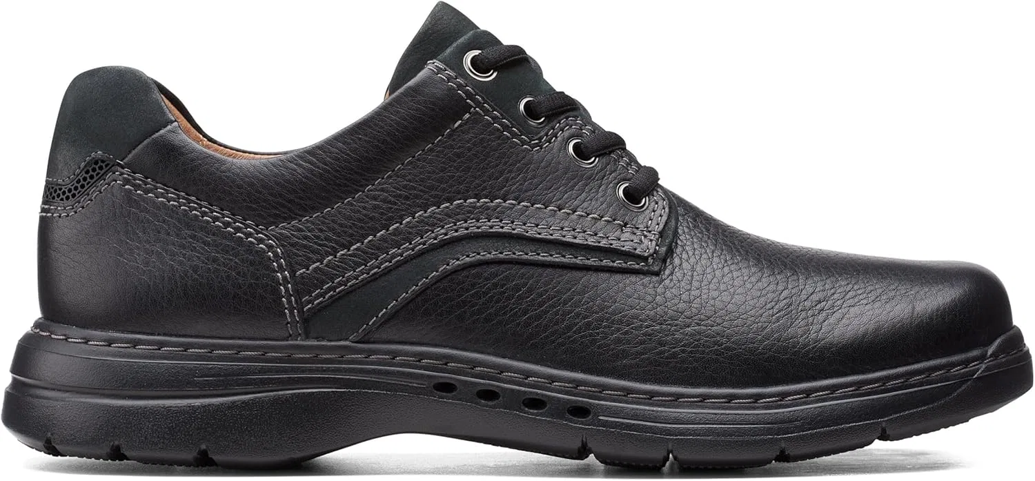 Туфли Clarks Un Brawley, Black Drum Leather — фото 2
