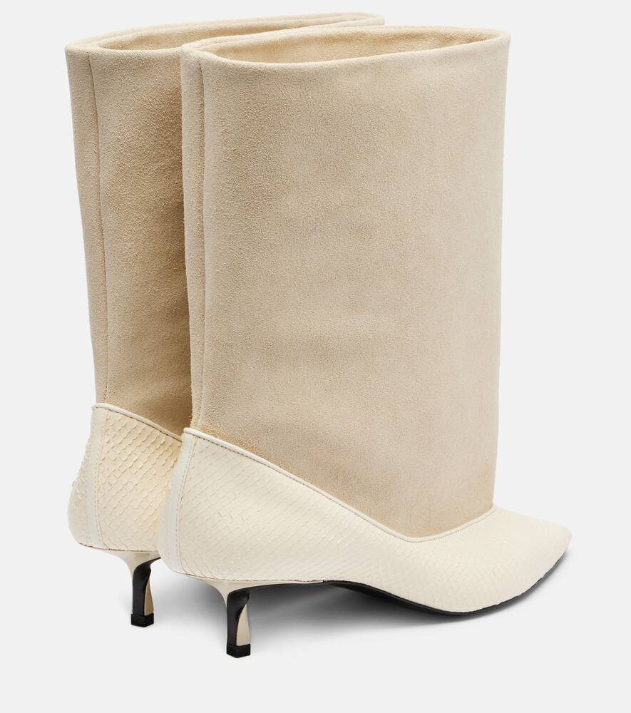 Турни кожаные и замшевые ботинки на щиколотку Jacquemus, Light Ivory — фото 2