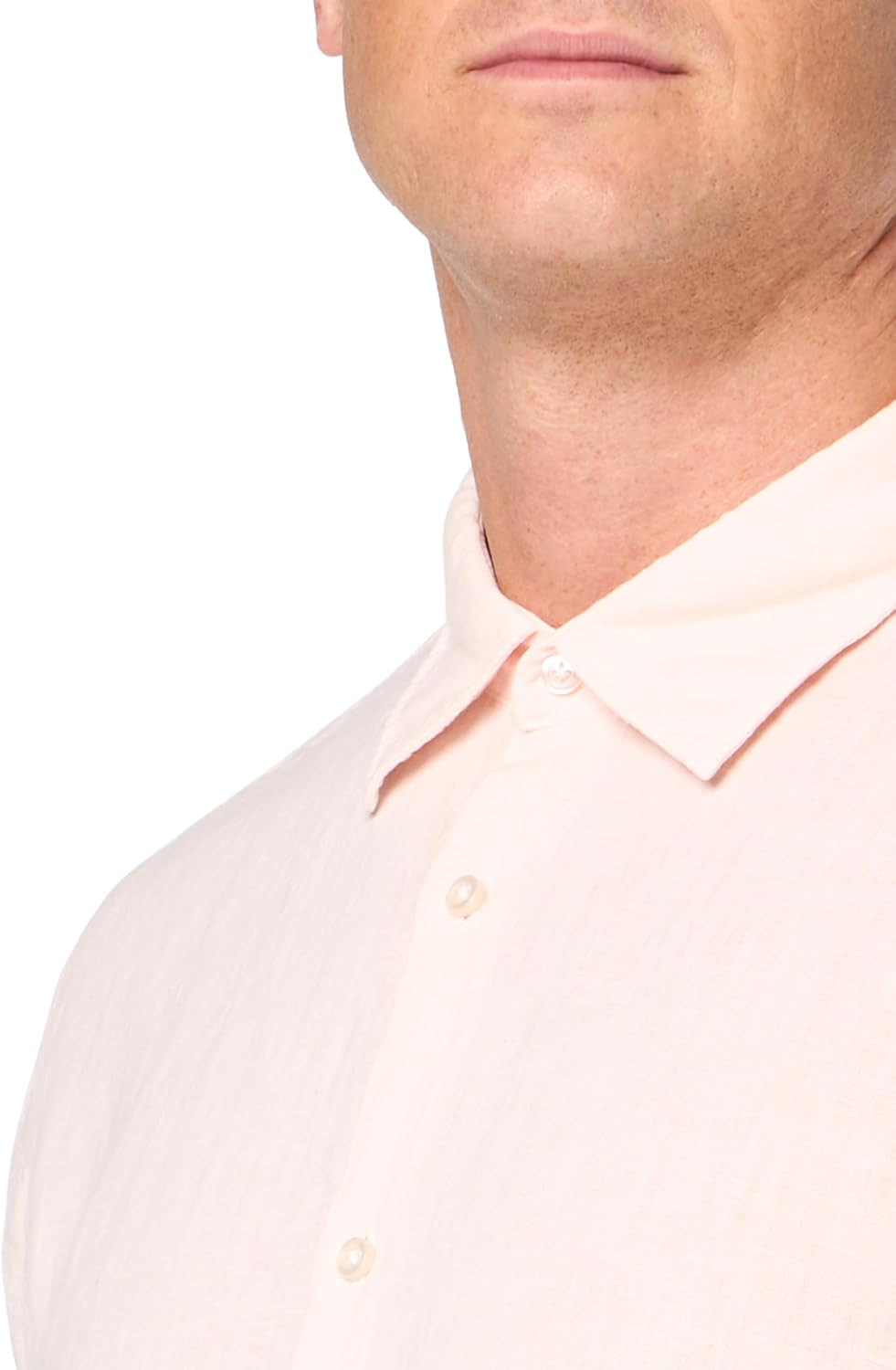 BOSS Мужская рубашка Regular Fit из хлопкового оксфорда с коротким рукавом, Pastal Pink — фото 3
