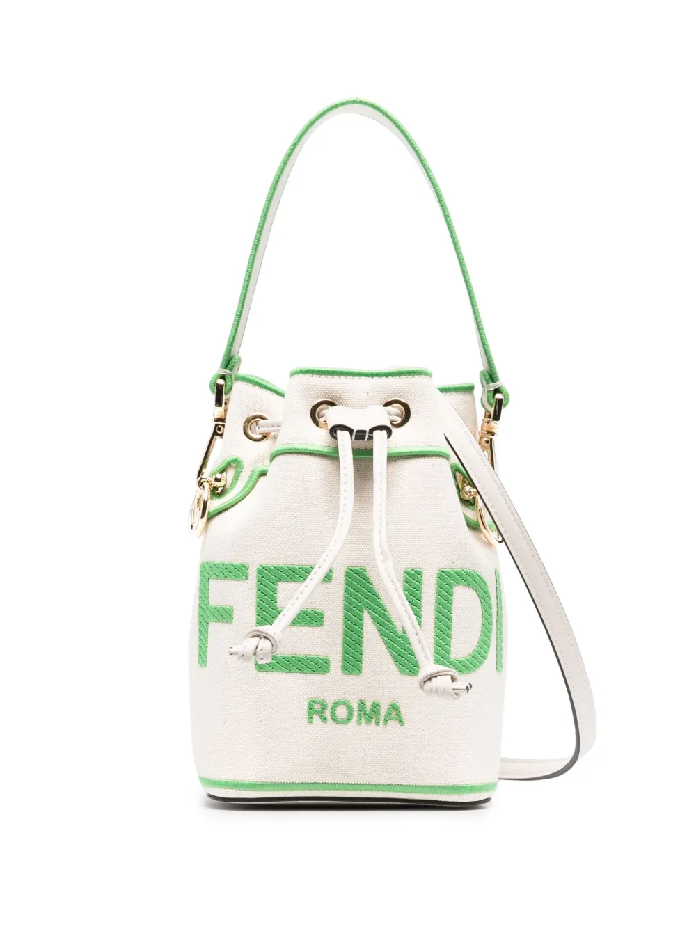 

Сумка-ведро Mon Tresor из канваса FENDI, нейтральный