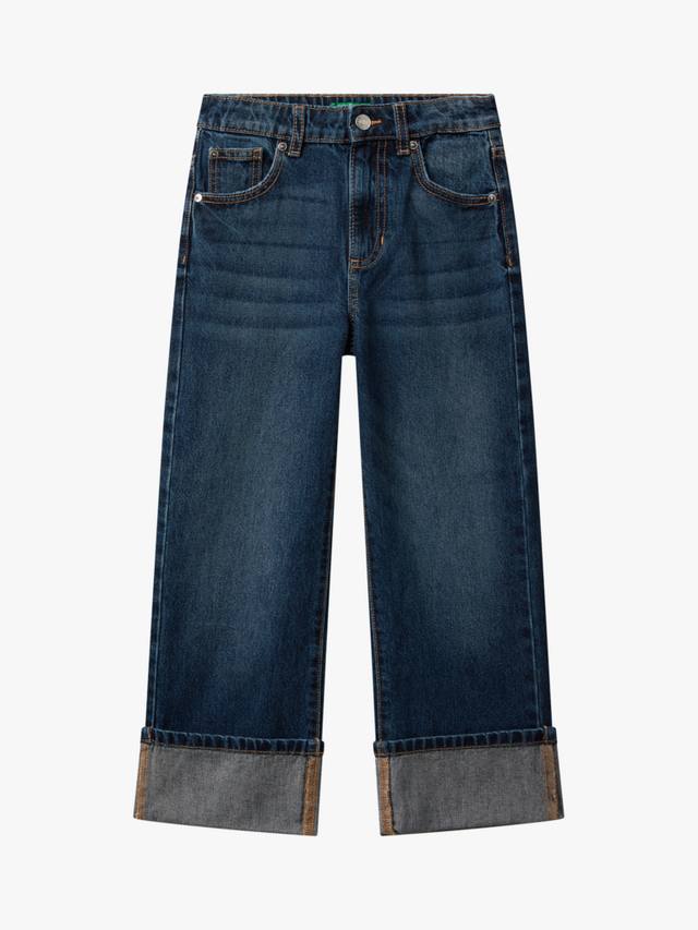 

Детские джинсы с широкими штанинами из хлопка Benetton