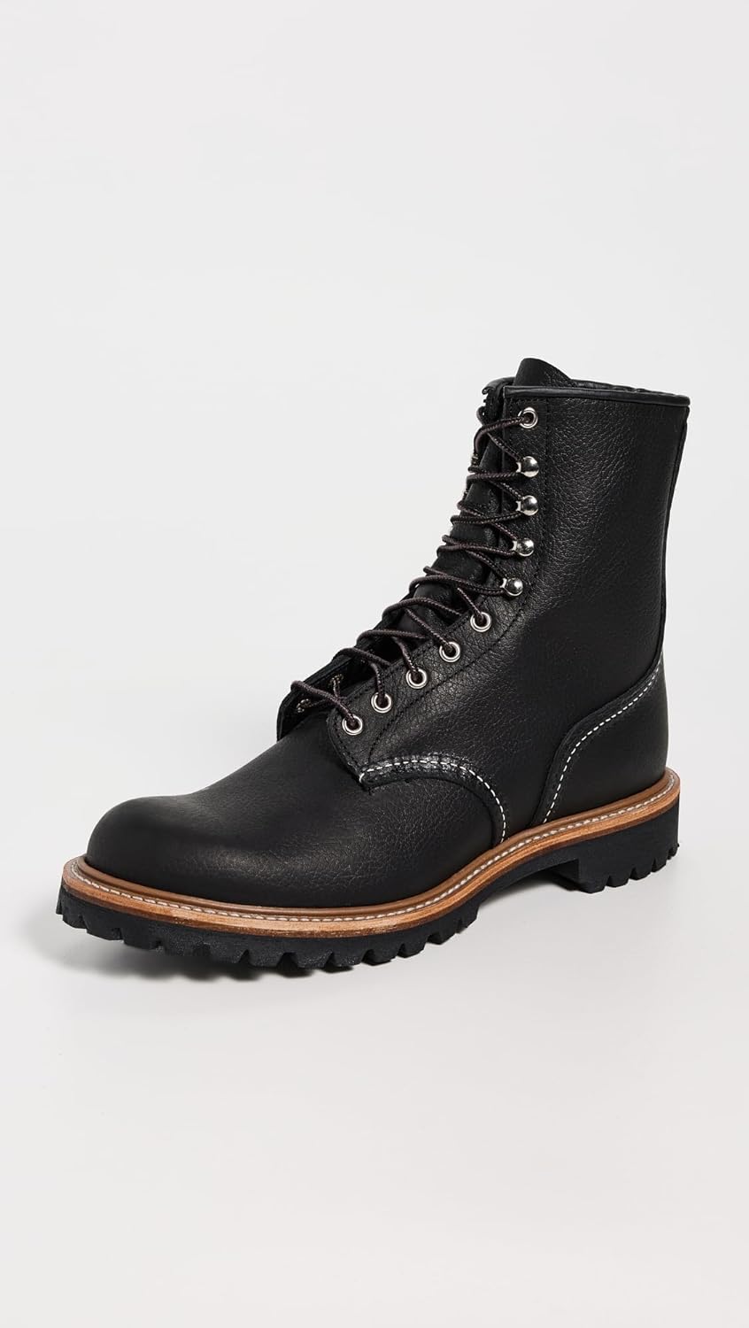Мужские кожаные ботинки Red Wing Logger Oil Slick, размер 8, черный — фото 2