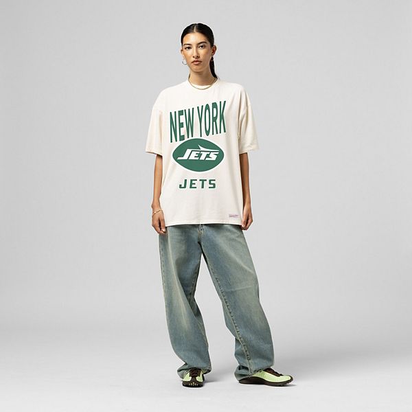 

Женская футболка boyfriend с логотипом New York Jets Mitchell & Ness