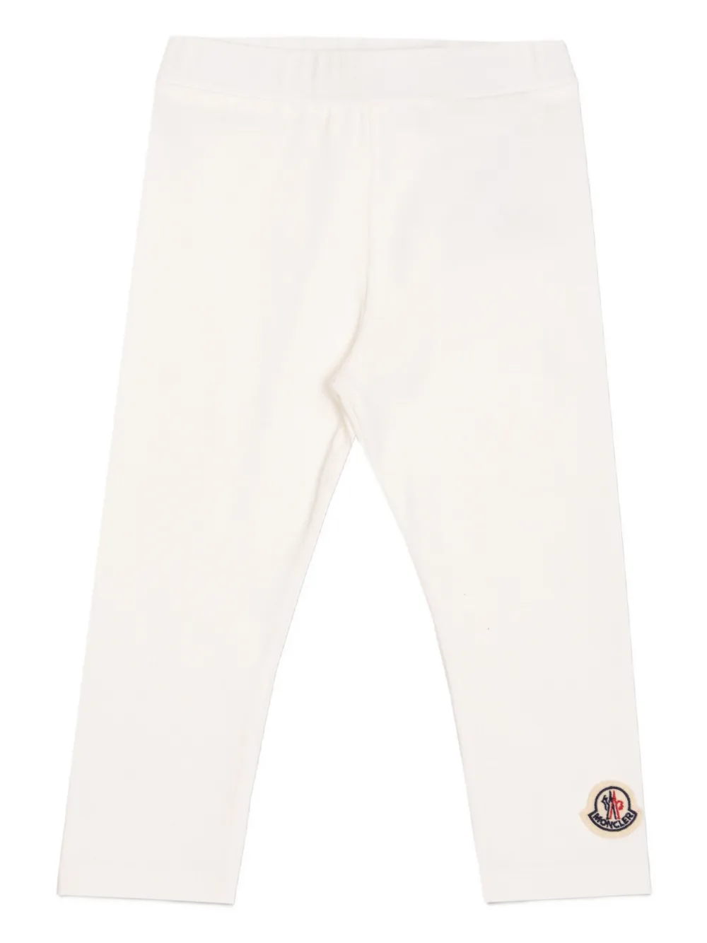

Леггинсы с нашивкой-логотипом Moncler Enfant, белый