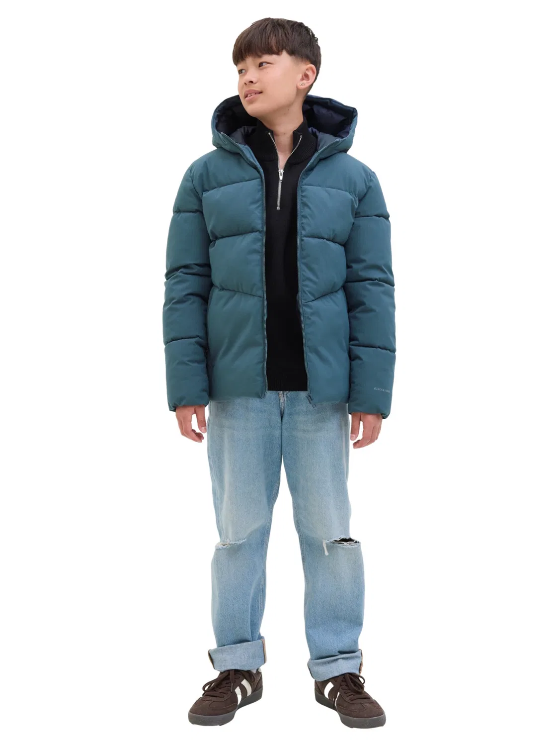 Зимняя куртка 'Global' Jack & Jones Junior, Cyan Blue — фото 4