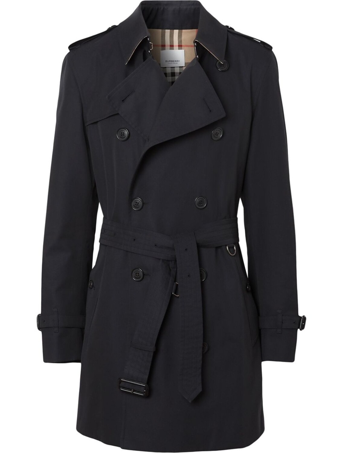 

Габардиновый тренч Burberry, синий