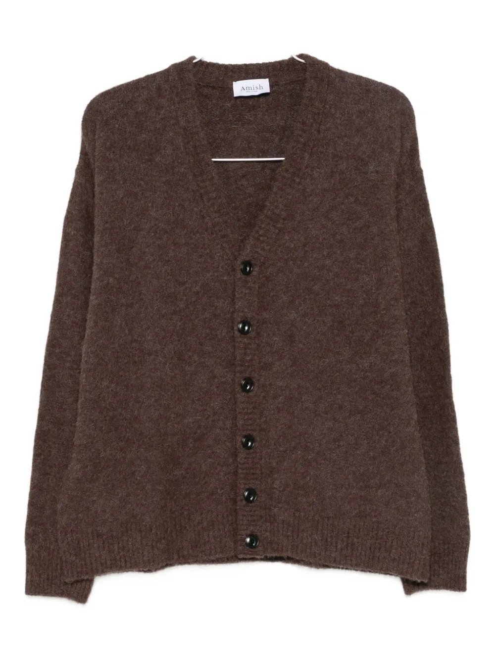 

Кардиган на пуговицах с V-образным вырезом Amish, коричневый