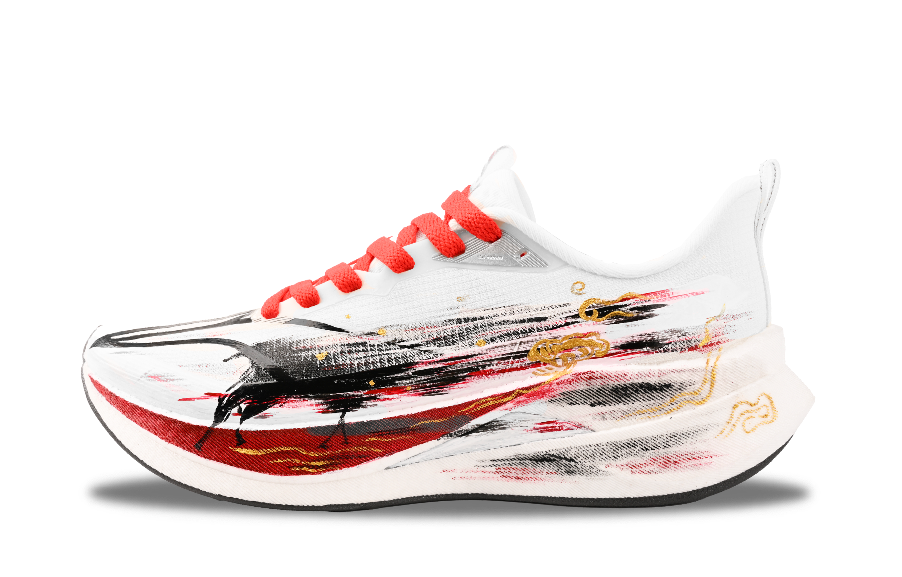 Кроссовки для бега Li-Ning Red Hare 9 PRO Unisex низкие Red/White/Black/Gold — фото 3