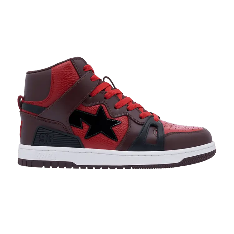 Кроссовки Wmns Bapesta 93 Hi 'Bright Rose', красный