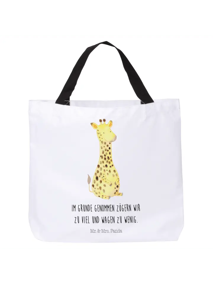 

Сумка-шоппер Mr & Mrs Panda Giraffe Zufrieden, белый