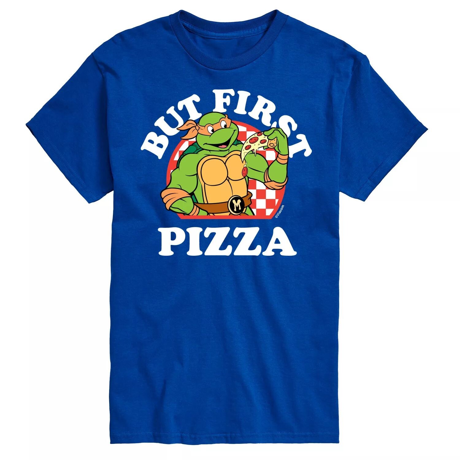 

Футболка с рисунком Big & Tall TMNT First Pizza License, синий