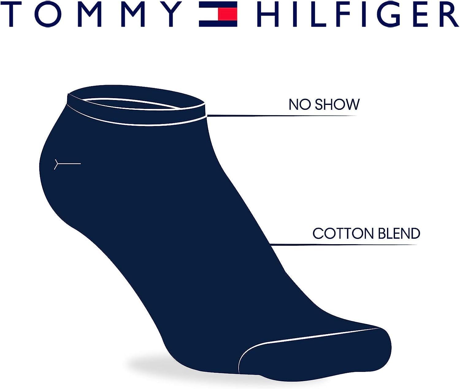 Женские носки-невидимки Tommy Hilfiger - 6 пар мягких хлопковых носков с низким вырезом для кроссовок, лоферов и балеток (размер: 4-10), White Multi — фото 3