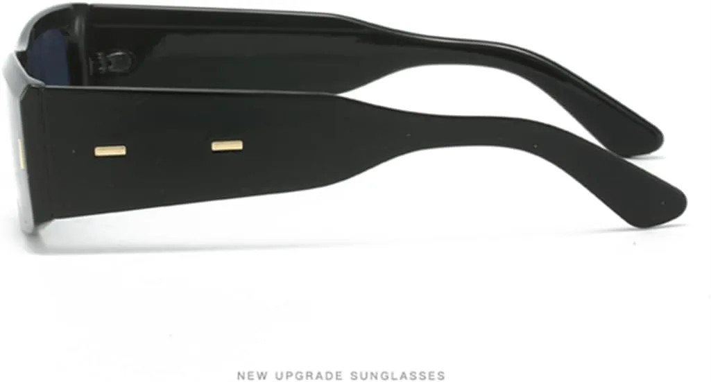 

Панк-очки с широкими штанинами, зеленые солнцезащитные очки в винтажном стиле с контрастными цветами, женские, с защитой от УФ-излучения UV400, мужские VFDHN, Black