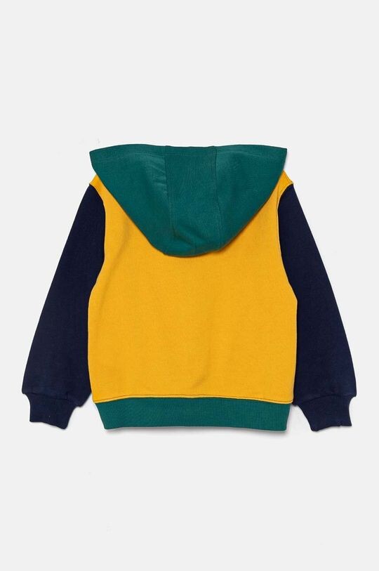 

Детская хлопковая толстовка United Colors of Benetton, желтый