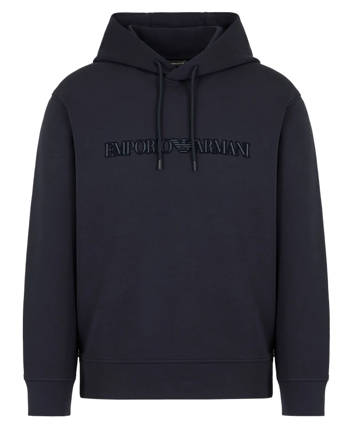 

Коллекция синих свитеров и худи Emporio Armani, синий