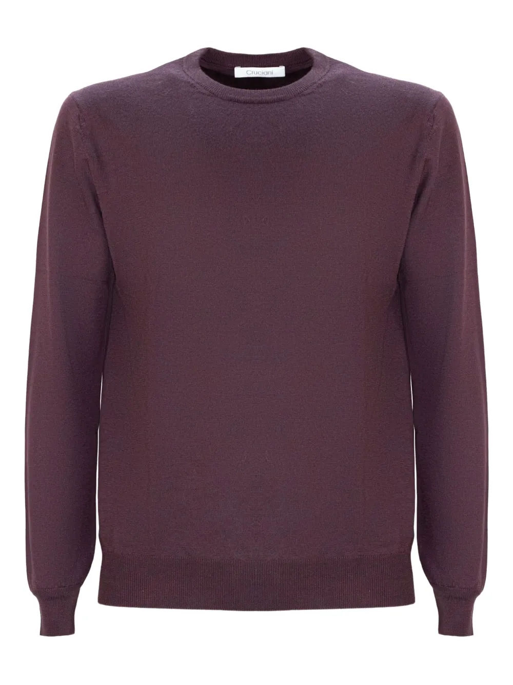 

Шерстяной свитер с круглым вырезом Cruciani, фиолетовый