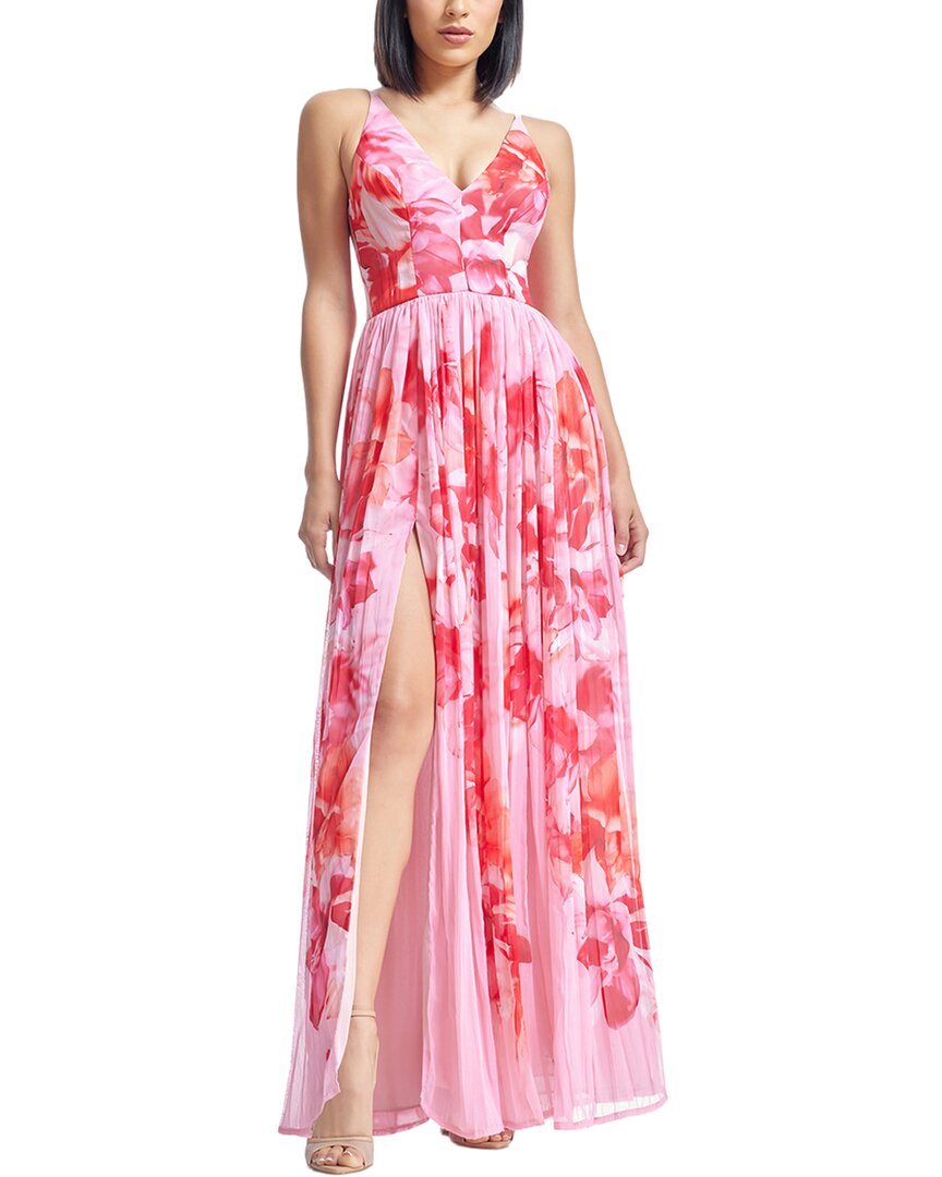 

Платье Dress The Population Alyssa приталенного силуэта с расклешенной юбкой, blush multi