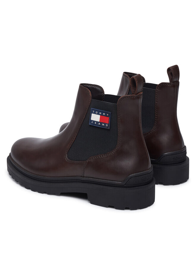 Ботинки Челси Tommy Jeans Chelsea Tjm Leather Chelsea Boot EM0EM01448 Marrón, коричневый — фото 3