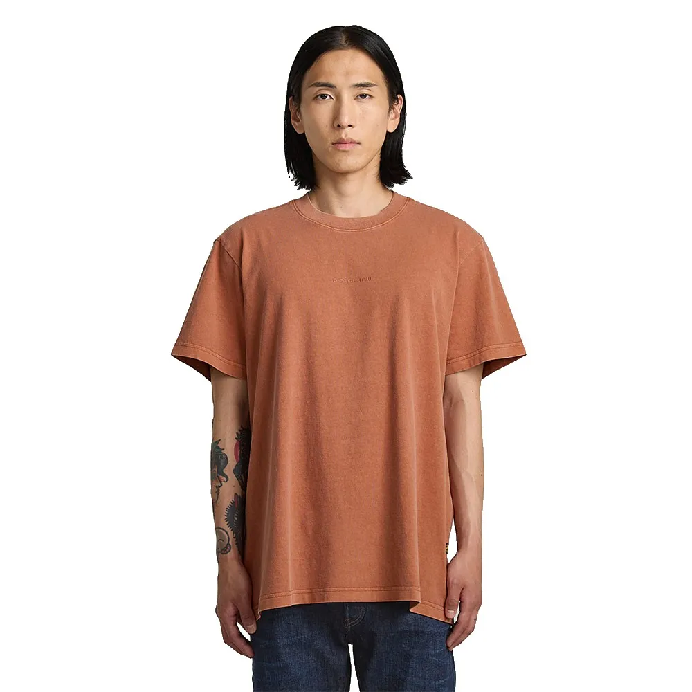 

Футболка G-Star Overdyed Center Chest Loose, коричневый