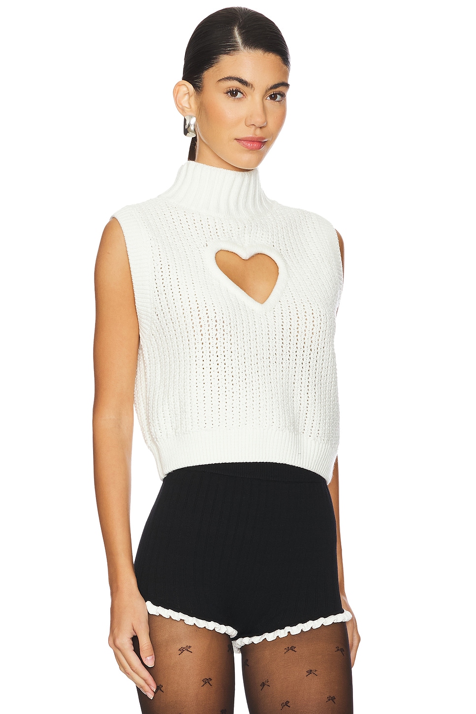 

Жилет-Свитер rebecca heart For Love & Lemons, бежевый