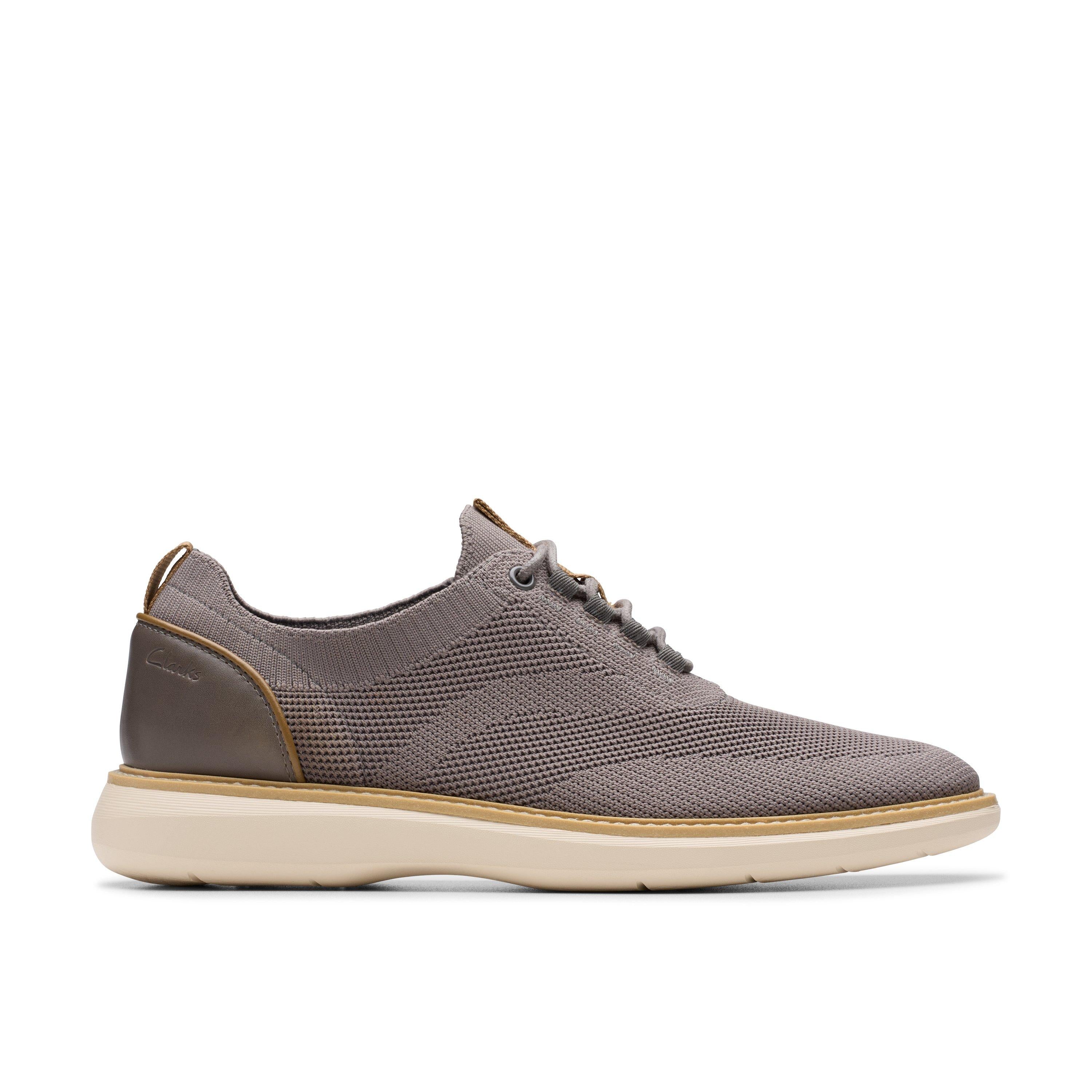 

Кроссовки Clarks Brantin Knit в сером текстиле, серый