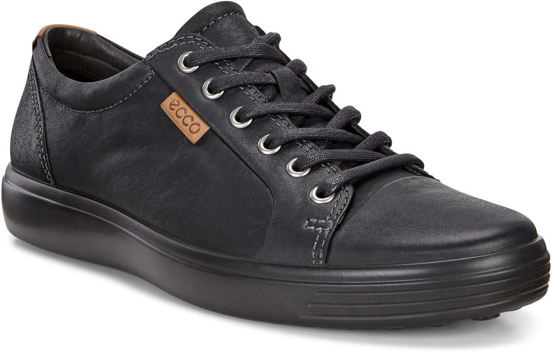 Мужские модные кроссовки ECCO Soft 7, черный/черный — фото 2