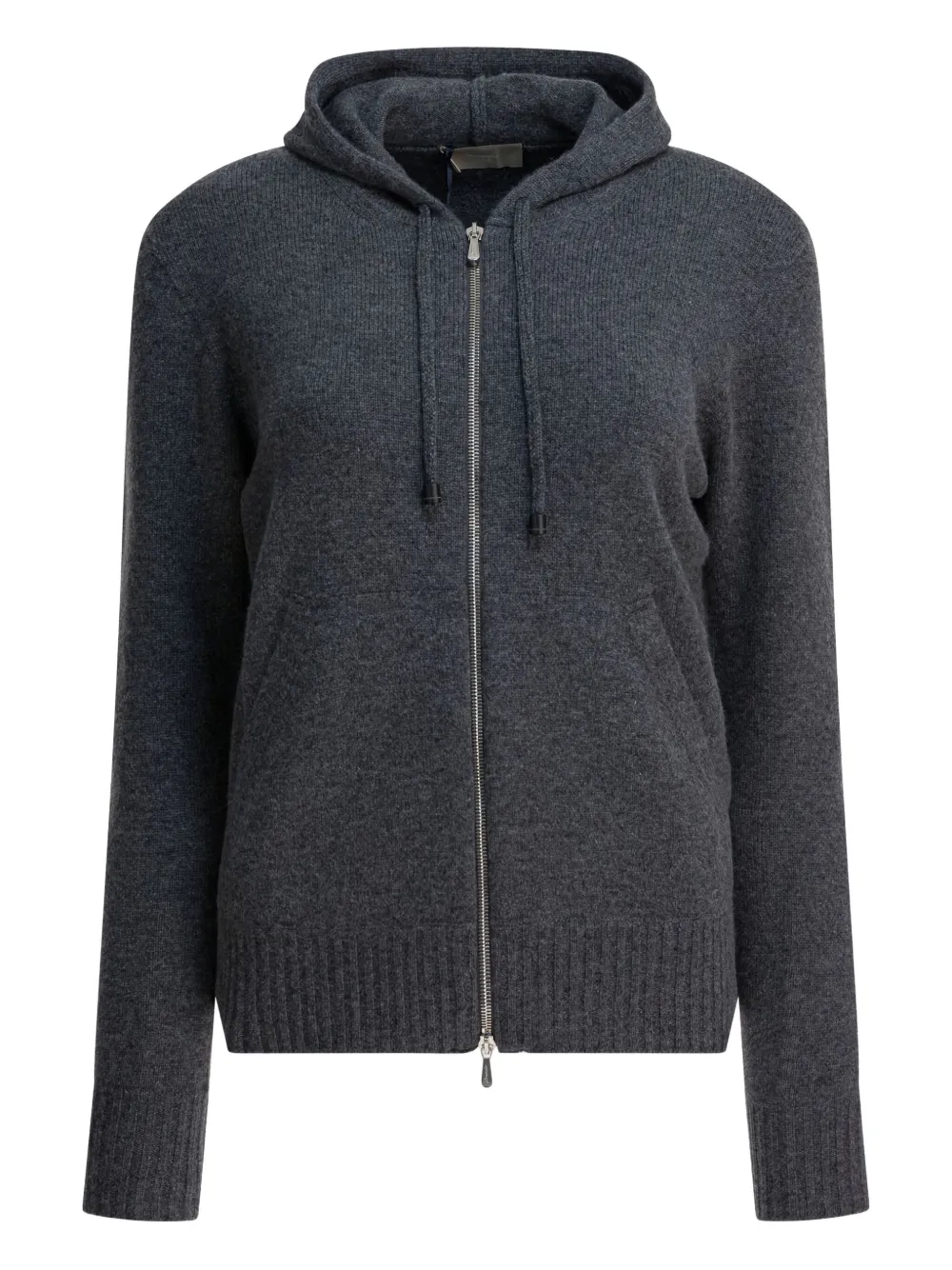 

Кардиган на молнии с капюшоном Drumohr, серый