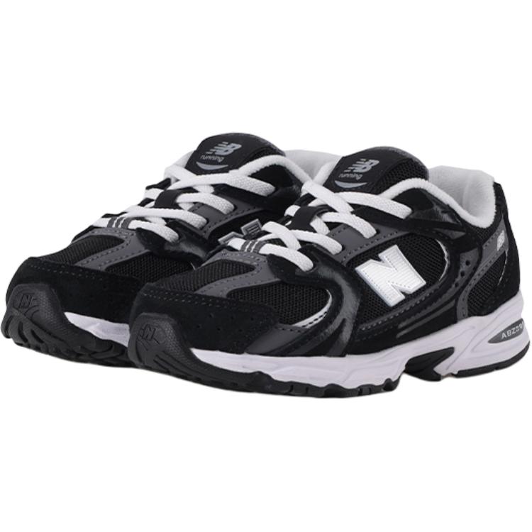 Низкие износостойкие детские кроссовки NB 530 для младенцев и малышей New Balance, черный — фото 3