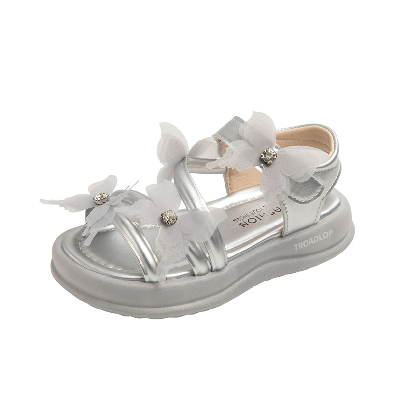 

Нескользящие, износостойкие, легкие, амортизирующие детские сандалии для детей TROADLOP, серебряный/серый