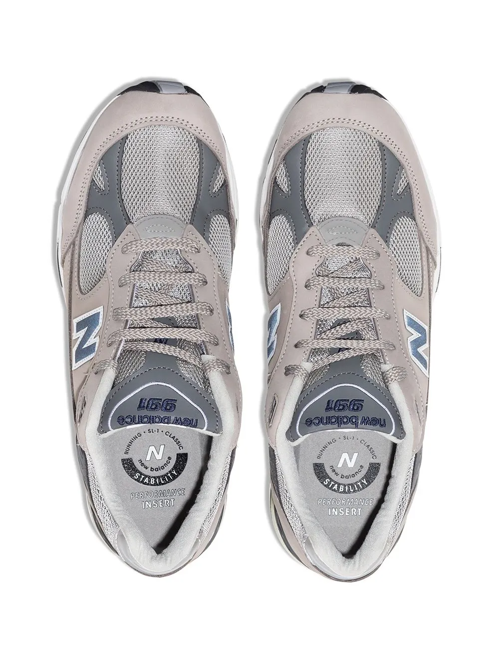 Кроссовки Made in UK 991 Anniversary NEW BALANCE, серый — фото 4