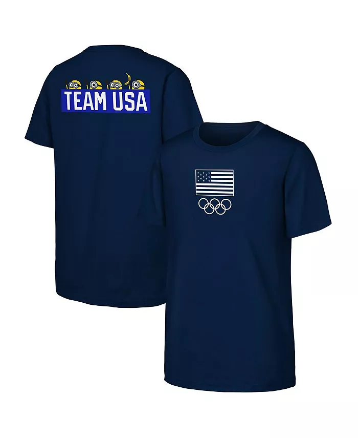 

Футболка с флагом США и миньонами Team USA для мужчин и женщин, цвет navy Outerstuff
