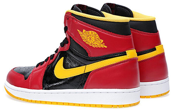 Кроссовки 1 ретро высокие og Air Jordan, черный — фото 4