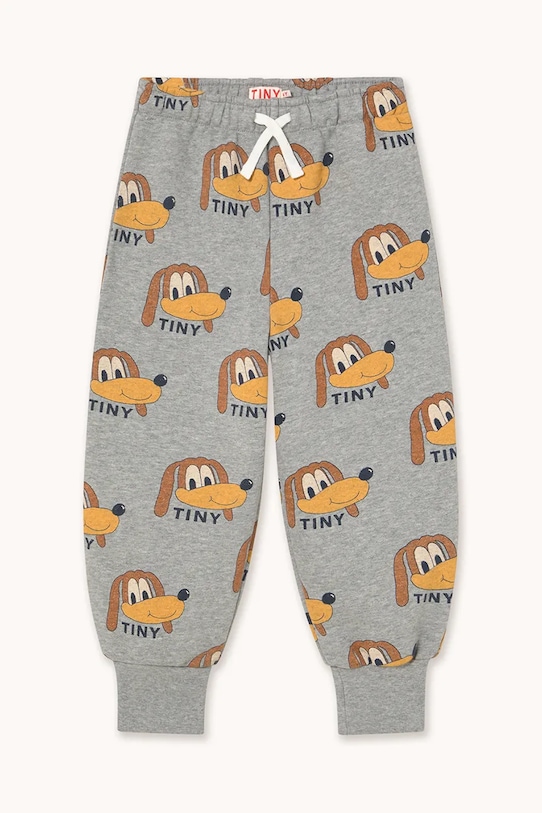 Детские хлопковые спортивные штаны Dogs Sweatpant Tinycottons, серый — фото 2