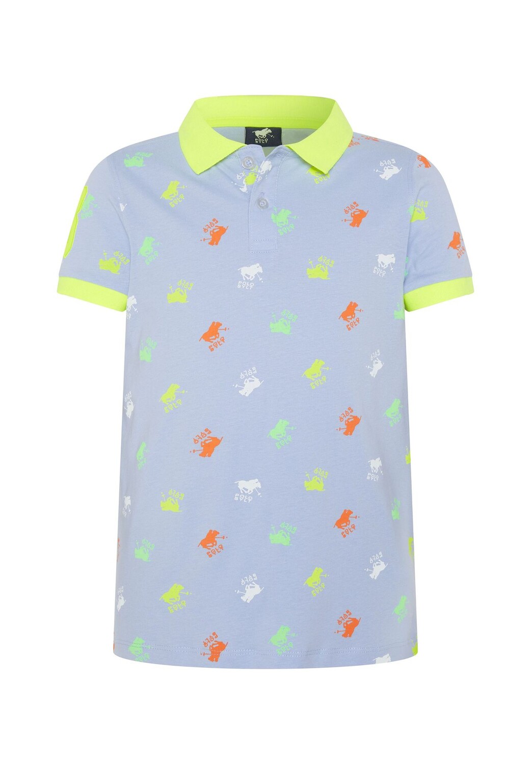 

Рубашка-поло с логотипом POLO SYLT, цвет Light Blue Yellow
