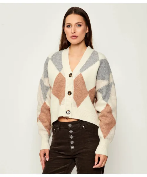 

Шерстяной кардиган Сильвия Loose fit Barbour, бежевый