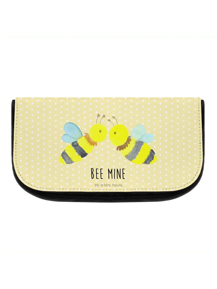 

Косметичка Mr & Mrs Panda Biene Liebe, пастельно-желтый