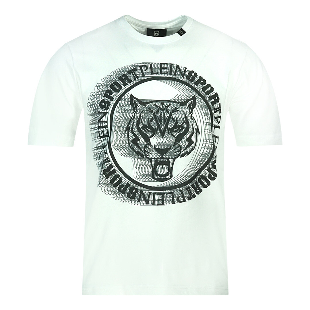 

Футболка с логотипом scribble layer Plein Sport, белый