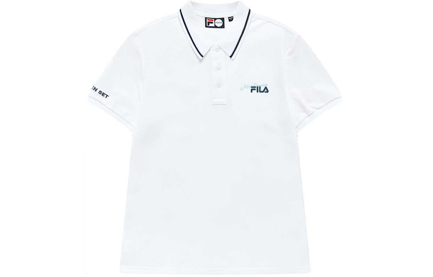 

Футболка поло мужская стандартная белая FILA FUSION