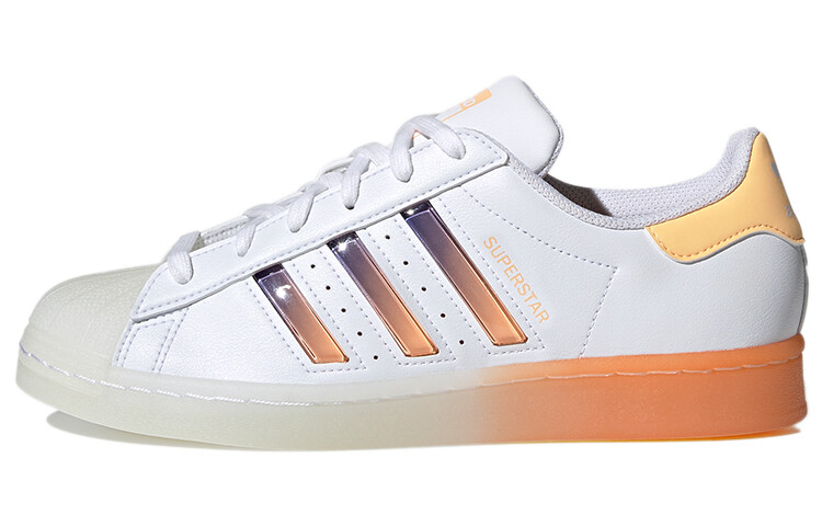 Кроссовки Superstar Women's Adidas Originals 'White Acid Orange' Women's