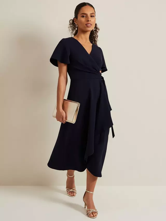 

Платье Phase Eight Petite Julissa Midi Wrap, темно-синий