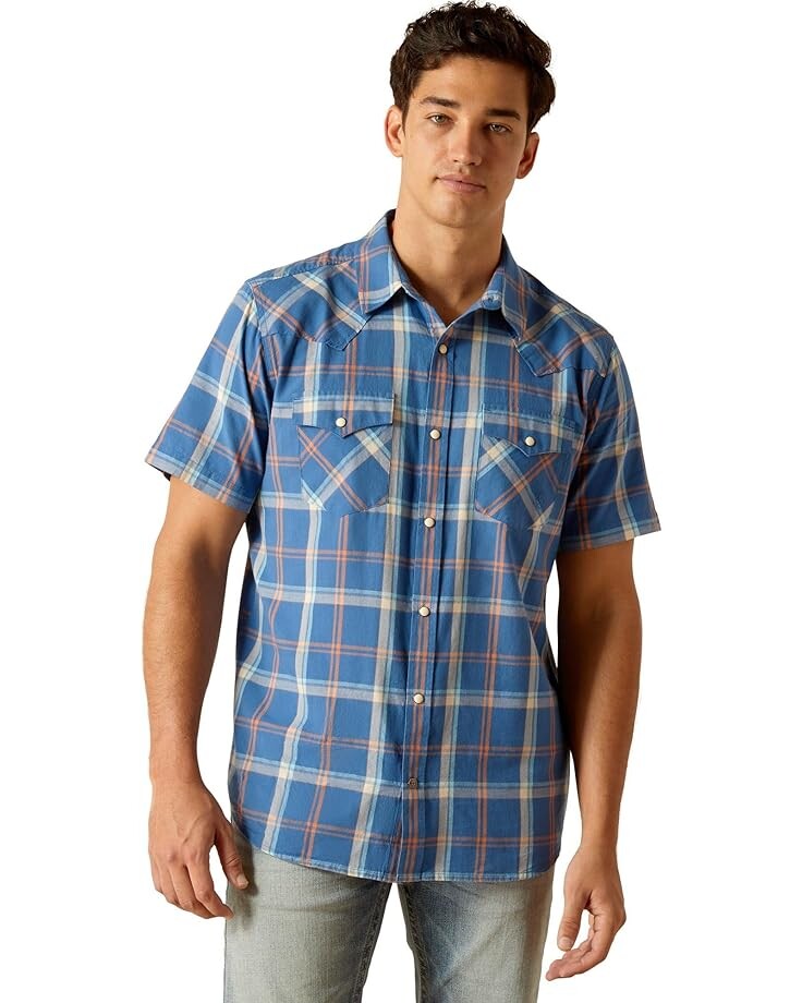 

Рубашка Ariat Hogany Retro Fit, цвет Blue Ridge