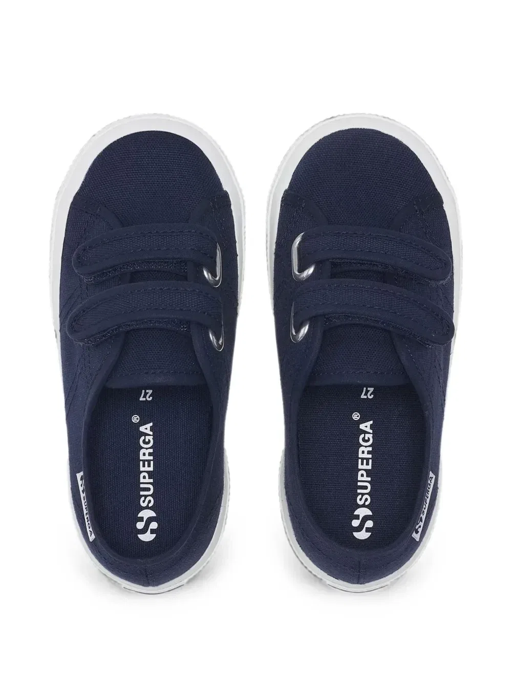 Кроссовки Superga 3750 с ремешками на липучках Superga Kids, синий — фото 4