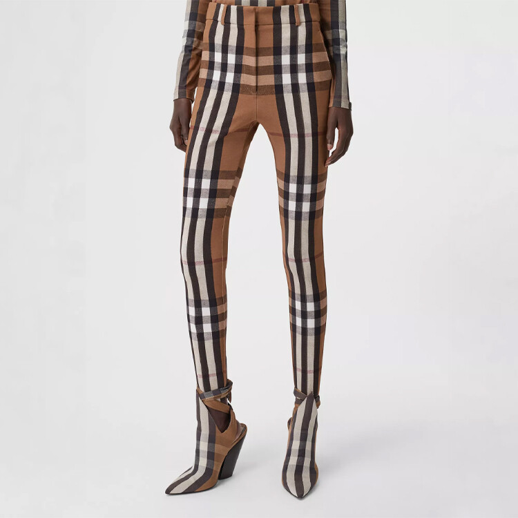 Брюки Burberry, женские, коричневый — фото 4