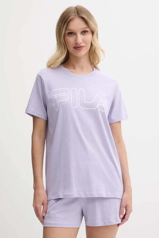 

Хлопковая пижама Fila, фиолетовый