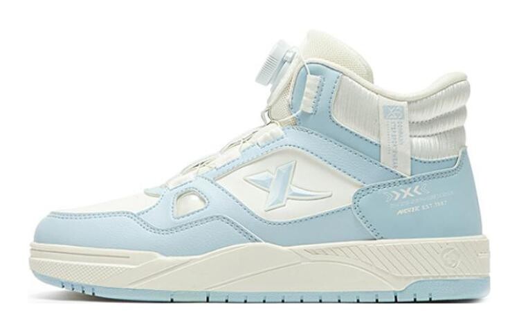 

Детские кроссовки для скейтбординга GS High-top Blue Xtep, белый/синий