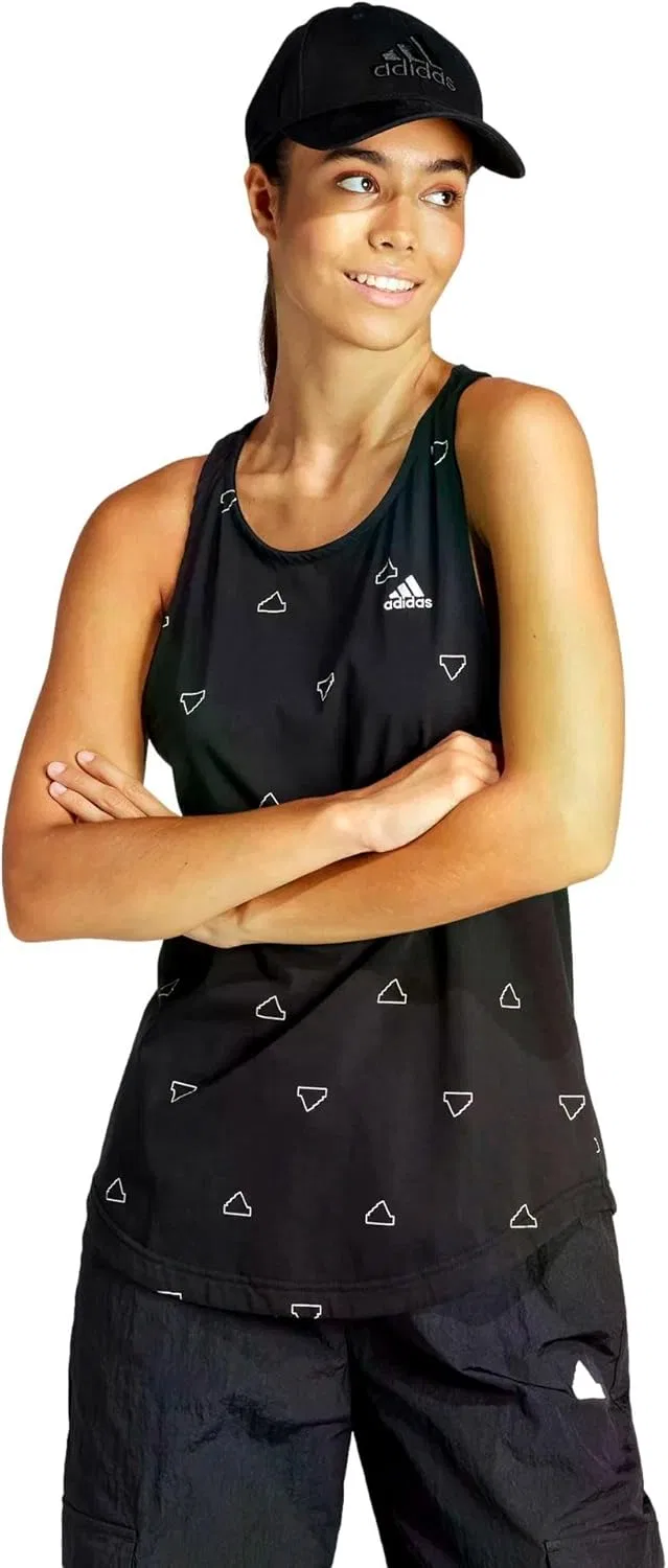 Топ женский свободного кроя adidas, черный