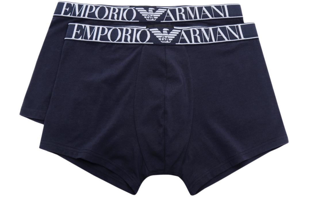 

SS23 Трусы мужские 2 шт EMPORIO ARMANI, темно-синий
